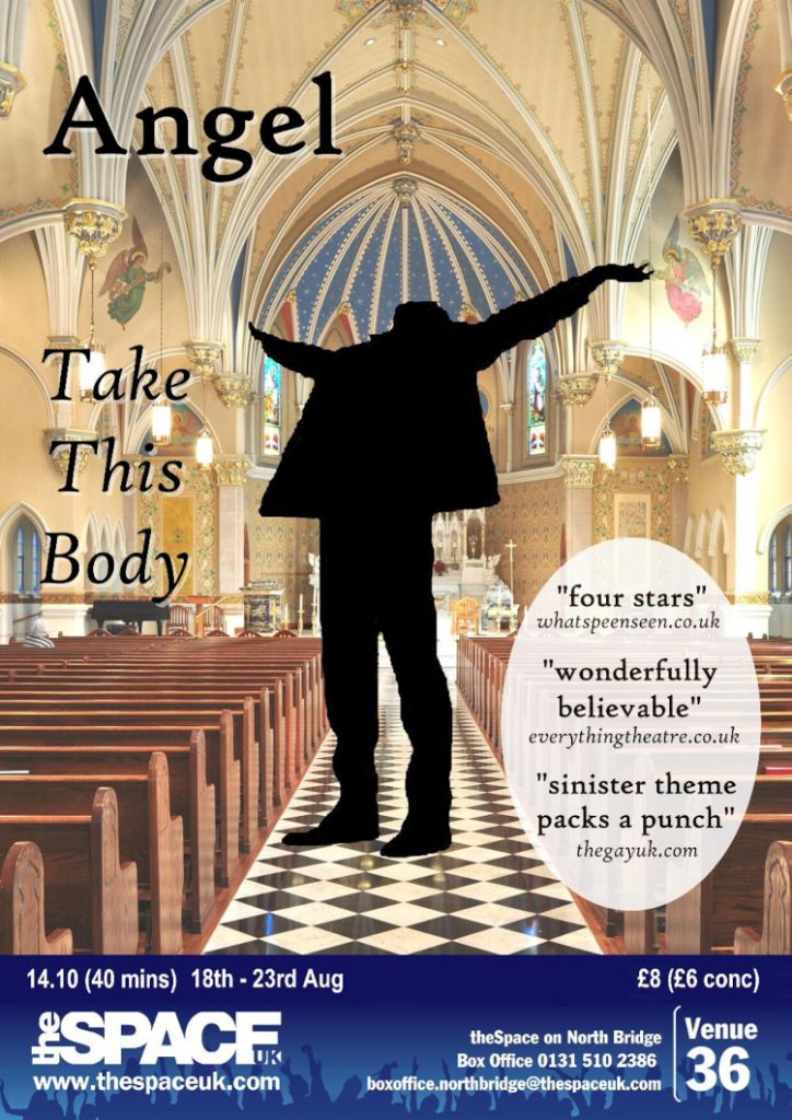 Poster for Angel by Martin Foreman Edinburgh Fringe 2014