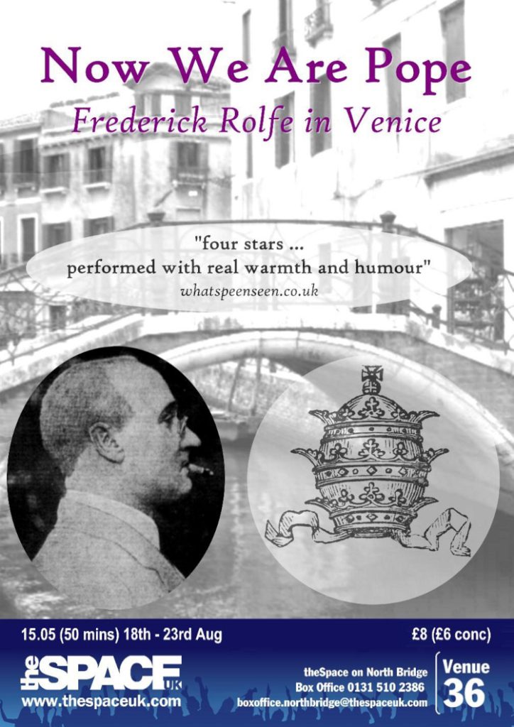 Poster for Now We Are Pope by Martin Foreman Edinburgh Fringe 2014