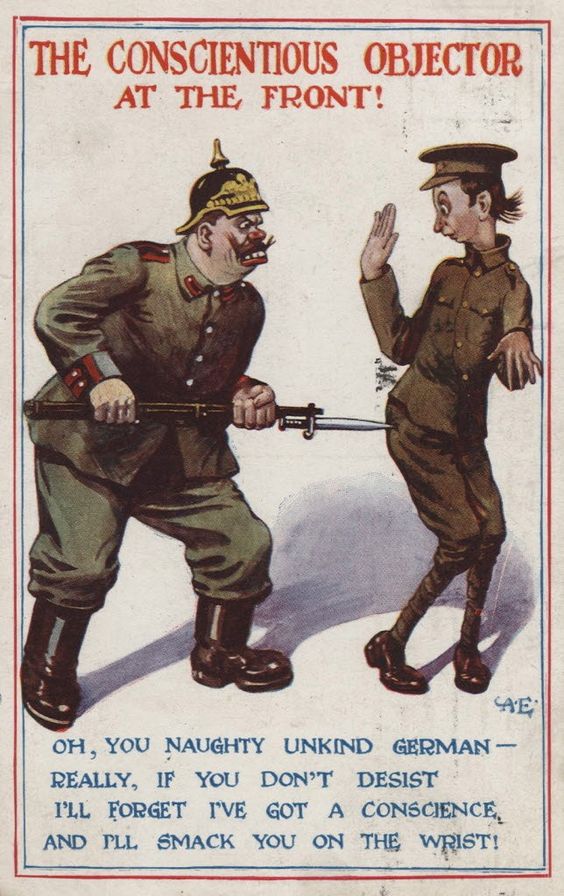 anti-conscientious objector propaganda World War One
